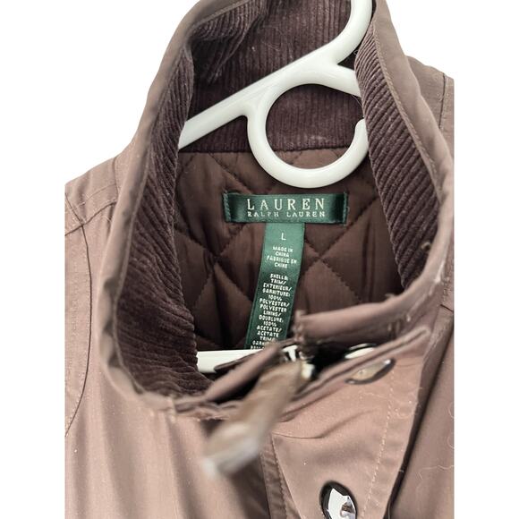 Lauren Ralph Lauren Women L Barn Jacket Quilted Equestrian Preppy Old Money - Picture 2 of 8